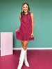 SSYS Sleeveless Phoebe Dress in Maroon