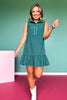SSYS Sleeveless Phoebe Dress in Hunter