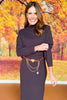 SSYS Leighton Sweater Midi Skirt Set In Chocolate