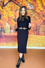 SSYS Leighton Sweater Midi Skirt Set In Black