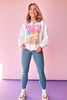 Cream Italy Beach Graphic Sweatshirt