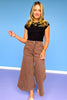 Mahogany High Rise Cropped Wide Leg Jeans *FINAL SALE*