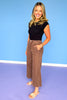Mahogany High Rise Cropped Wide Leg Jeans *FINAL SALE*