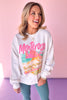 Cream Italy Beach Graphic Sweatshirt