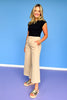 Ash Mocha High Rise Cropped Wide Leg Jeans *FINAL SALE*