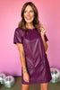  Plum Faux Leather Braid Detail Pocket Dress, must have dress, must have style, fall style, fall fashion, elevated style, elevated style, mom style, shop style your senses by mallory fitzsimmons, ssys by mallory fitzsimmons