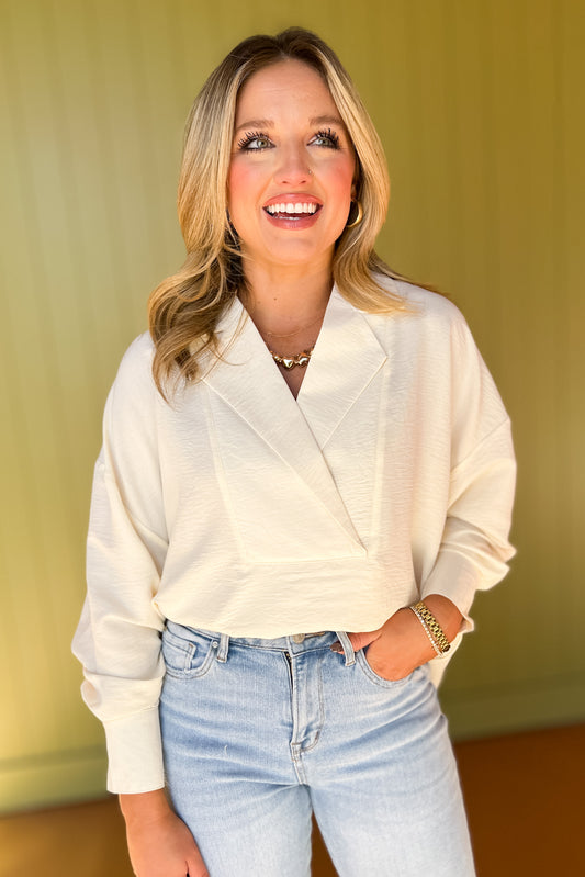 Ivory Woven Shirt Top, must have top, must have style, fall style, fall fashion, elevated style, elevated style, mom style, shop style your senses by mallory fitzsimmons, ssys by mallory fitzsimmons