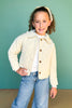 SSYS Kids Charlotte Quilted Jacket In Ivory