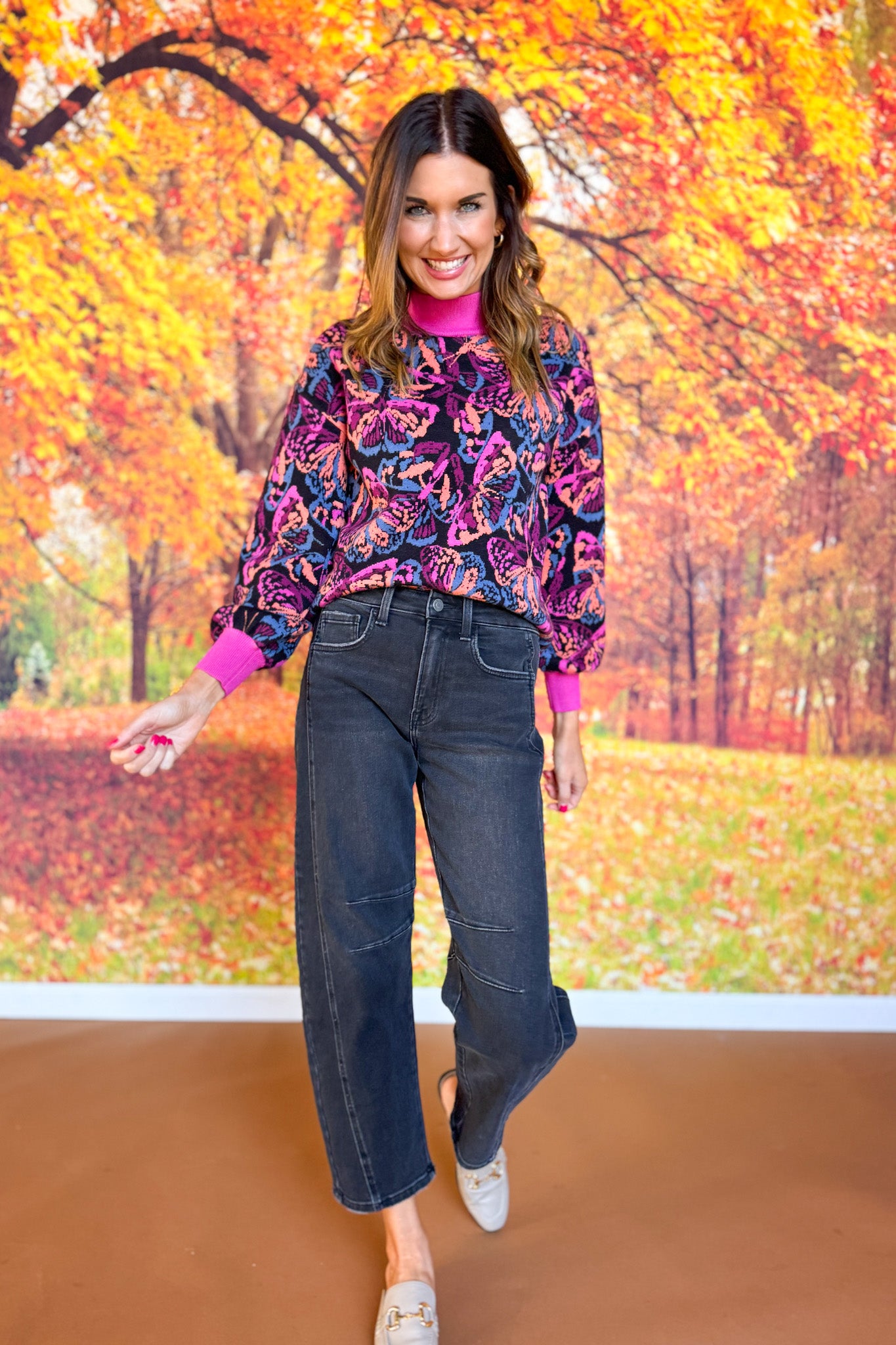 Vervet Black High Rise Barrel Leg Jeans