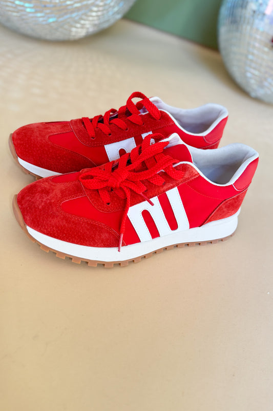 Red Suede Sneakers