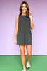 Black Pocket Detail Sleeveless Romper *FINAL SALE*
