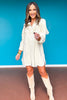 SSYS Jolene Suede Fringe Dress In Ivory *FINAL SALE*