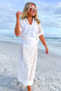 SSYS Nola Short Sleeve Swim Cover Top In White