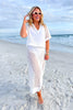 SSYS Nola Short Sleeve Swim Cover Top In White