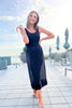 SSYS Sabrina Swim Cover Wrap Skirt In Black