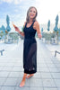 SSYS Sabrina Swim Cover Wrap Skirt In Black