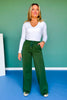 SSYS Scuba Wide Leg Pants In Hunter