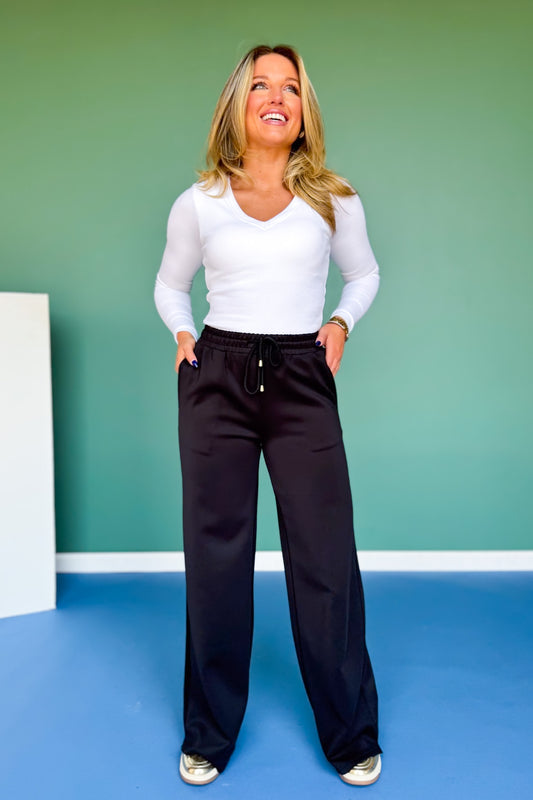 SSYS Scuba Wide Leg Pants In Black