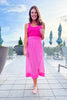 SSYS Sabrina Swim Cover Wrap Skirt In Pink
