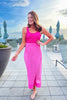 SSYS Sabrina Swim Cover Wrap Skirt In Pink