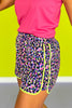 SSYS Lime Pink Neon Animal Printed Active Shorts