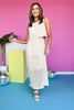 SSYS Hudson Crochet Midi Skirt Set In Ivory, easy to wear, summer must have, elevated set, ssys by mallory fitzsimmons