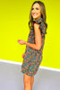 SSYS Josie Ruffle Shoulder Poplin Dress In Folk Floral