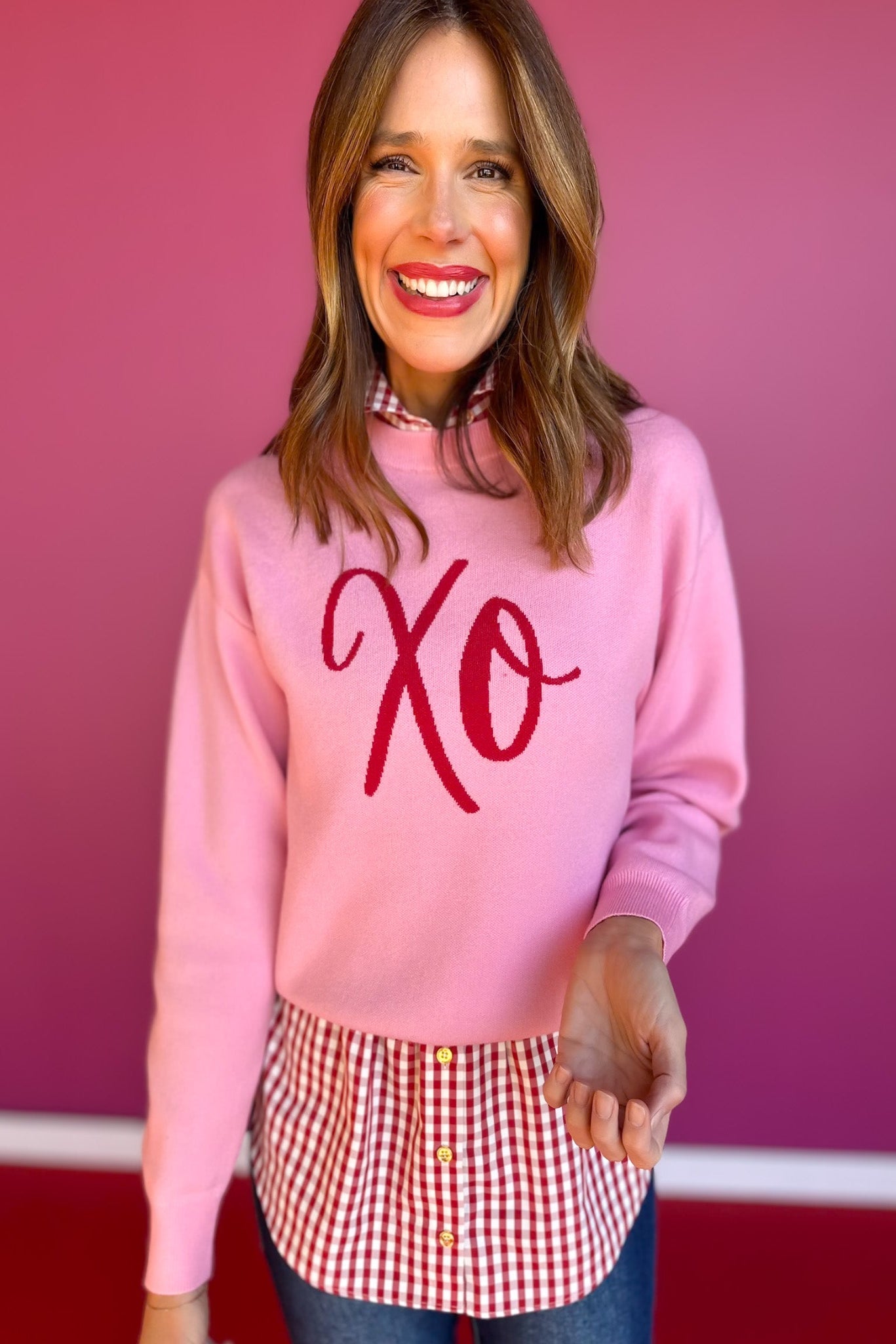 SSYS XO Pink Sweater