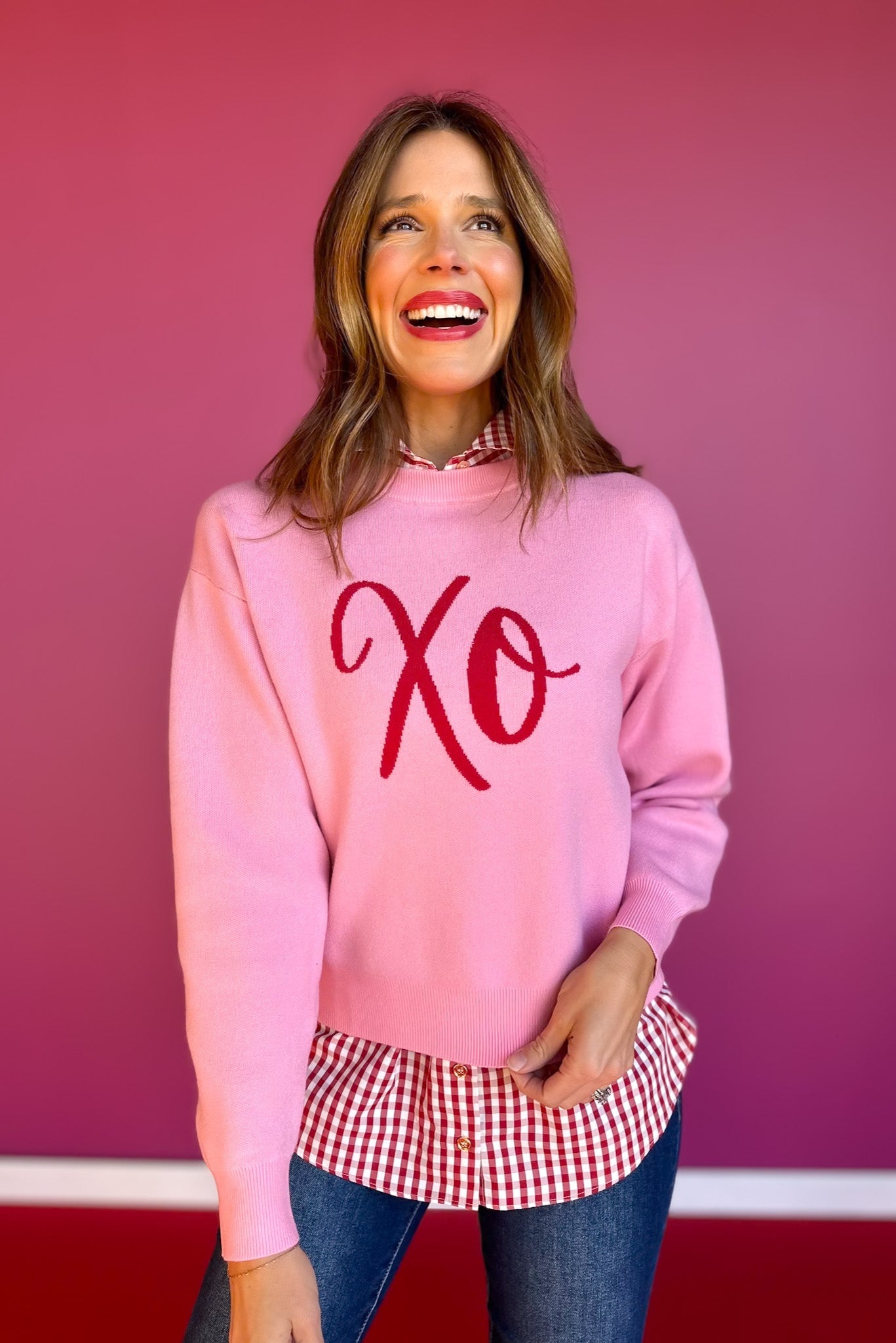 SSYS XO Pink Sweater
