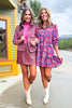 SSYS Phoebe Smocked Long Sleeve Dress In Dark Floral