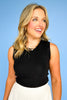 SSYS Ribbed Crew Neck Sleeveless Tank In Black