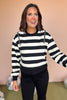 Black Stripe Shoulder Zipper Detail Top, striped top, zipper detail, must have top, must have style, fall style, fall fashion, elevated style, elevated top, mom style, shop style your senses by mallory fitzsimmons, ssys by mallory fitzsimmons