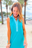 SSYS Bree Colorblock Dress In Teal and Turquoise