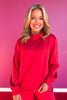 SSYS Scuba Cowl Neck Sweatshirt In Red