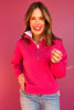 SSYS Anna Pullover In Hot Pink Greek Key