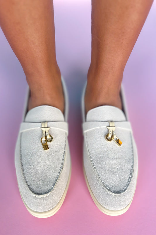 Sand Suede Classic Loafers