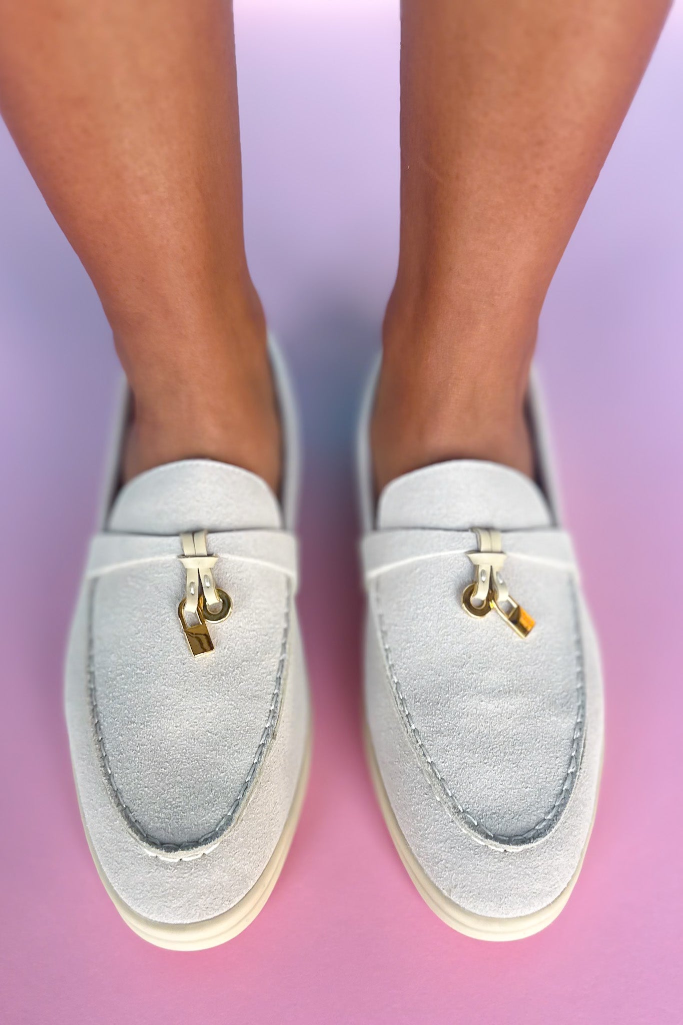 Sand Suede Classic Loafers