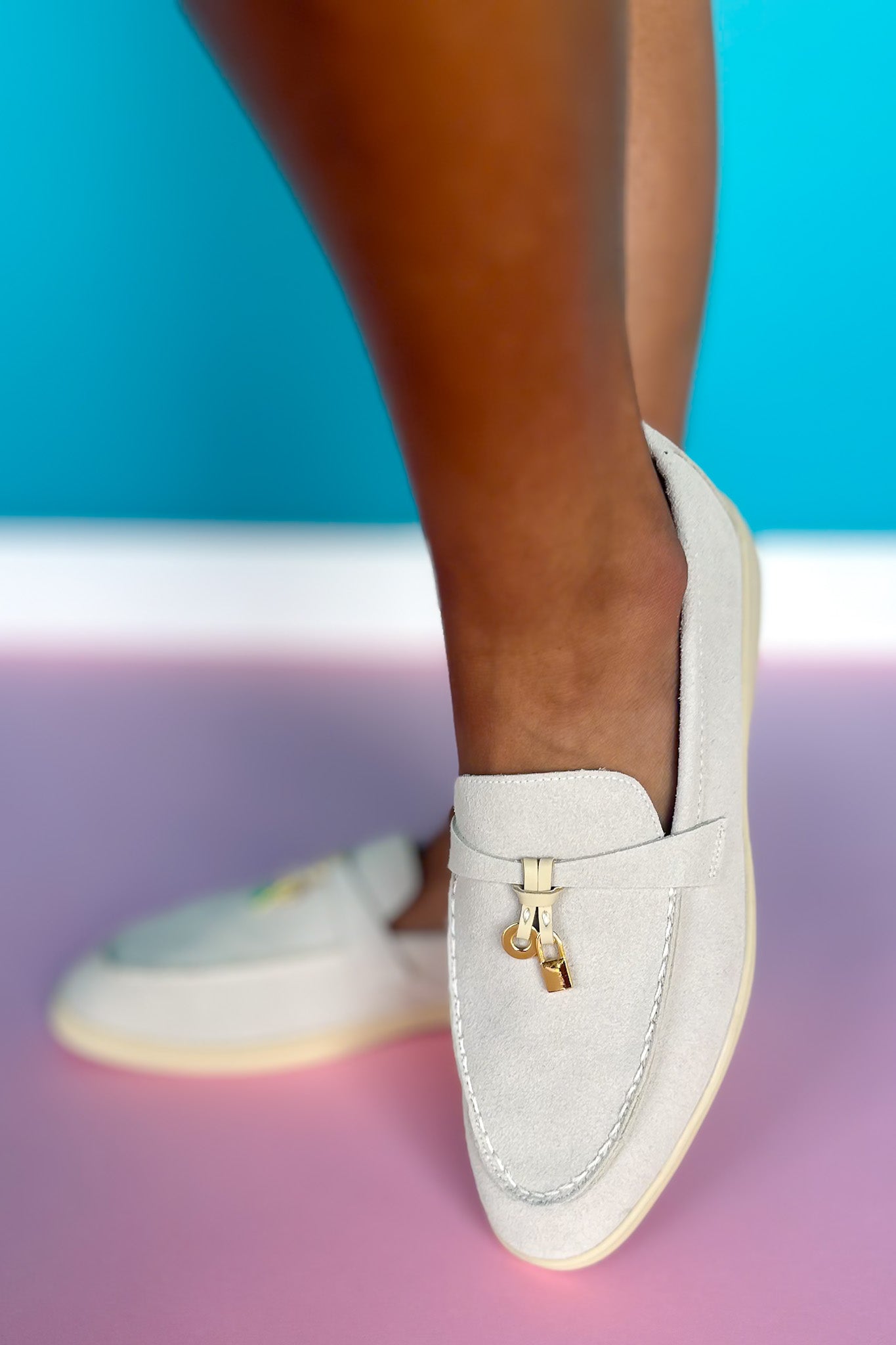 Sand Suede Classic Loafers