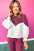 SSYS Myla Colorblock Sweatshirt In Maroon