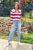Mica Mid Rise Seam Detail Ankle Straight Leg Jeans
