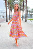 SSYS Rosie Smocked Bodice Ruffle Dress In Bright Bloomscape
