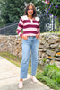 Mica Mid Rise Seam Detail Ankle Straight Leg Jeans
