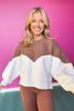 SSYS Myla Colorblock Sweatshirt In Mocha