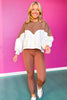 SSYS Myla Colorblock Sweatshirt In Mocha