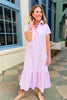 SSYS Holland Mix Stripe Dress In Pink