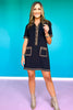 SSYS Ruthie Contrast Knit Dress In Black Tan