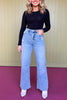 Mica Stretch Super High Rise Wide Leg Jeans