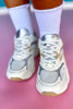 White Mesh Combo Sneakers