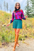 SSYS Aspen Mock Neck Sweater In Maroon Velma