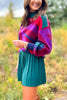 SSYS Aspen Mock Neck Sweater In Maroon Velma